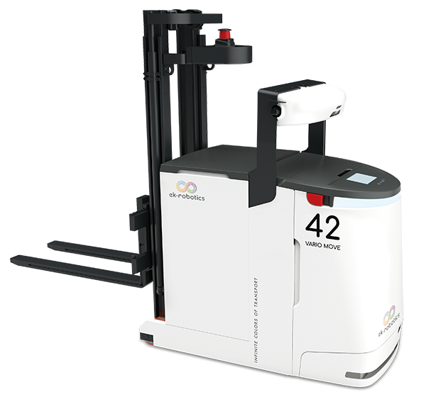 Technical data: Autonomous high lift transport robot VARIO MOVE-CB 06 by ek robotics at MOBILE ROBOTS.